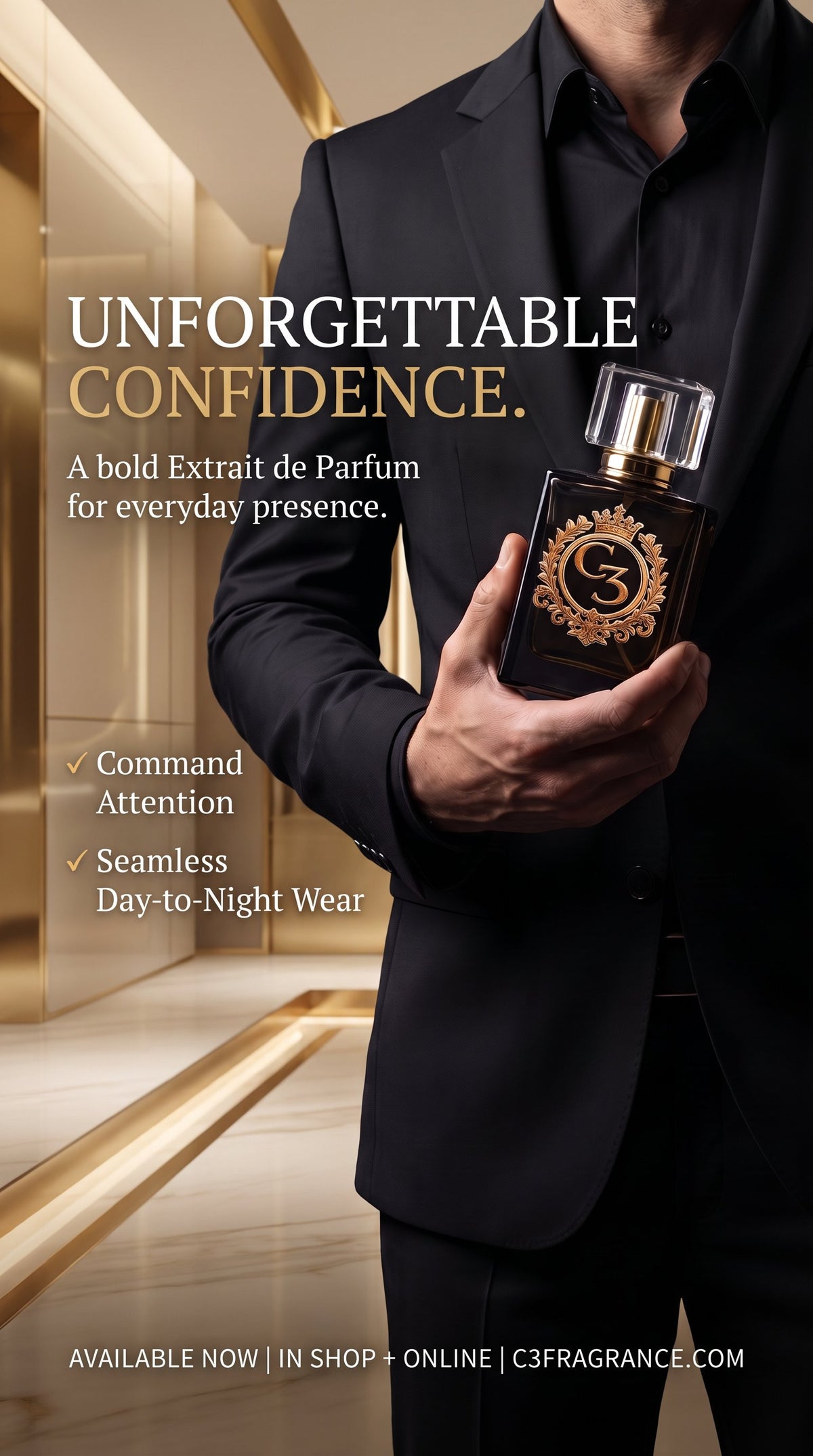 C3 Confident – Extrait de Parfum 50 ML